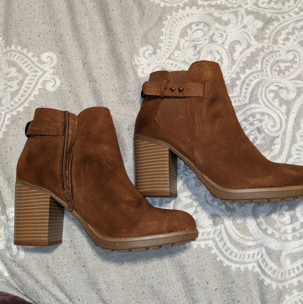 Brown booties